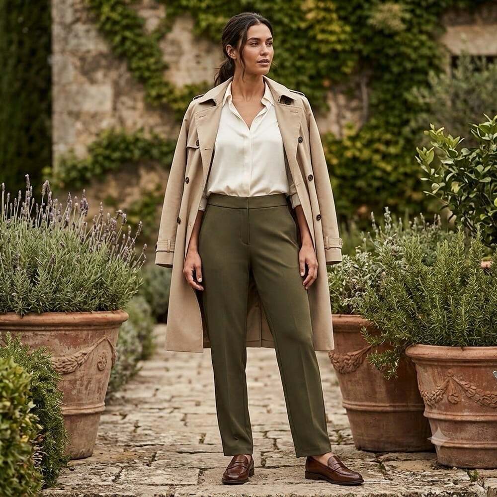 NWT Zella All Day Active Sz XL Olive Green Wide Leg Activewear Pants